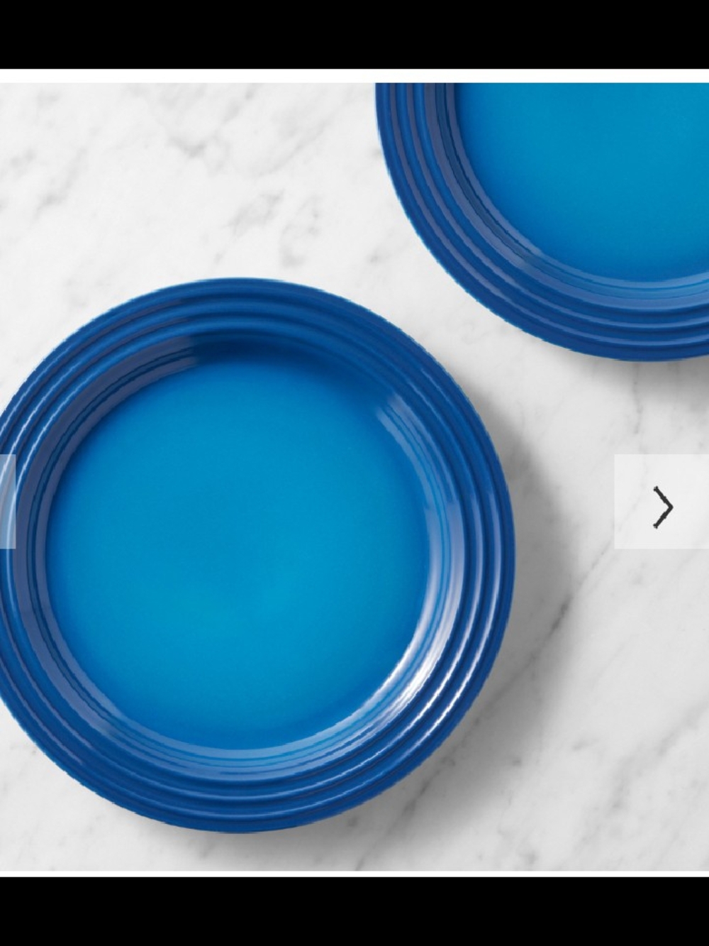 Le Creuset Turquoise Blue Ceramic Salad Plate